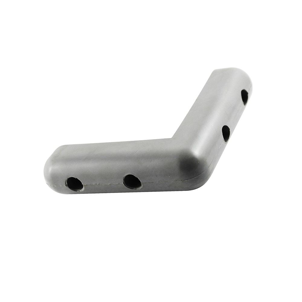 Protector de esquinas de alta resistencia, acero con recubrimiento PVC color gris