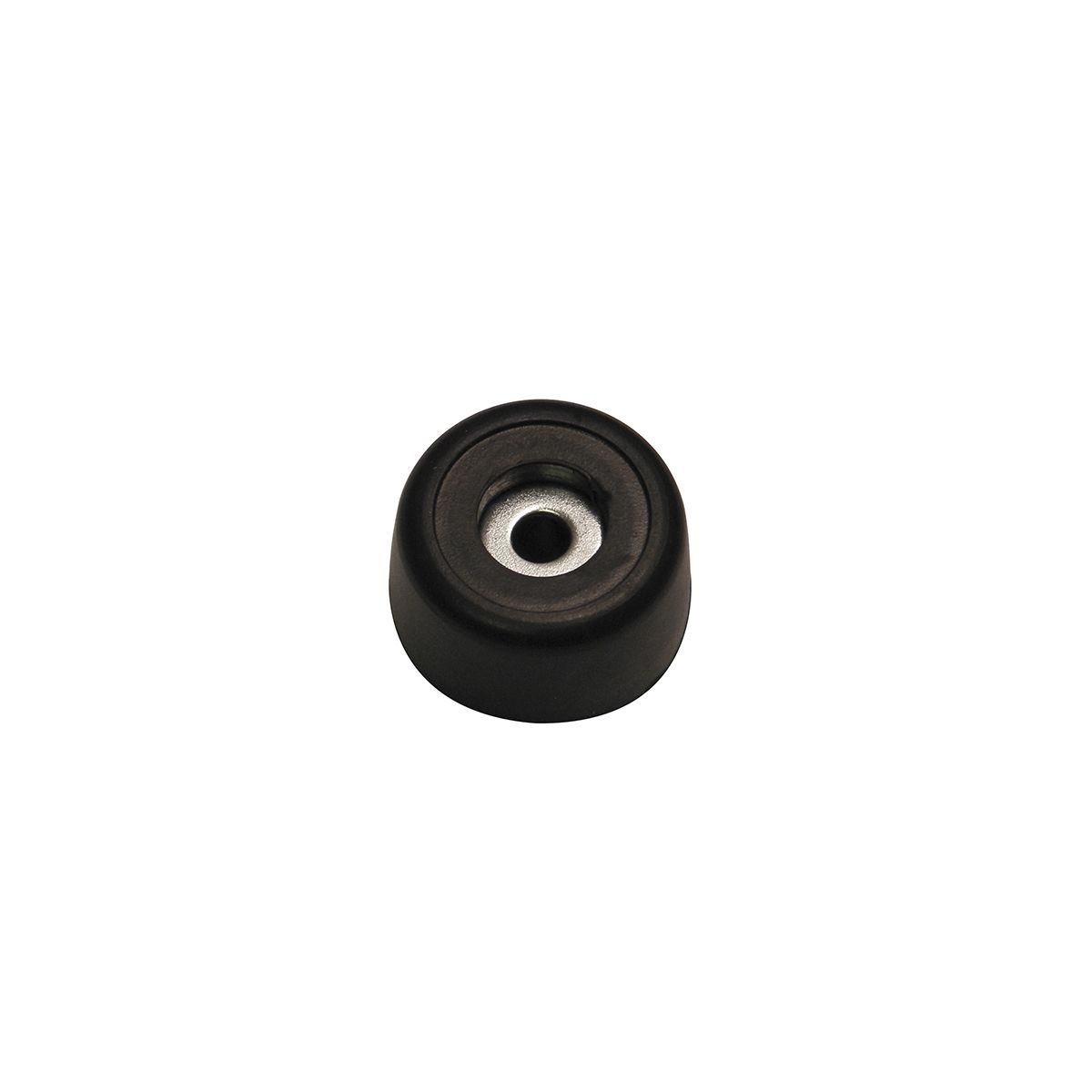 Pata de goma pequeña con arandela de acero Diámetro: 25,4 mm Altura: 15 mm