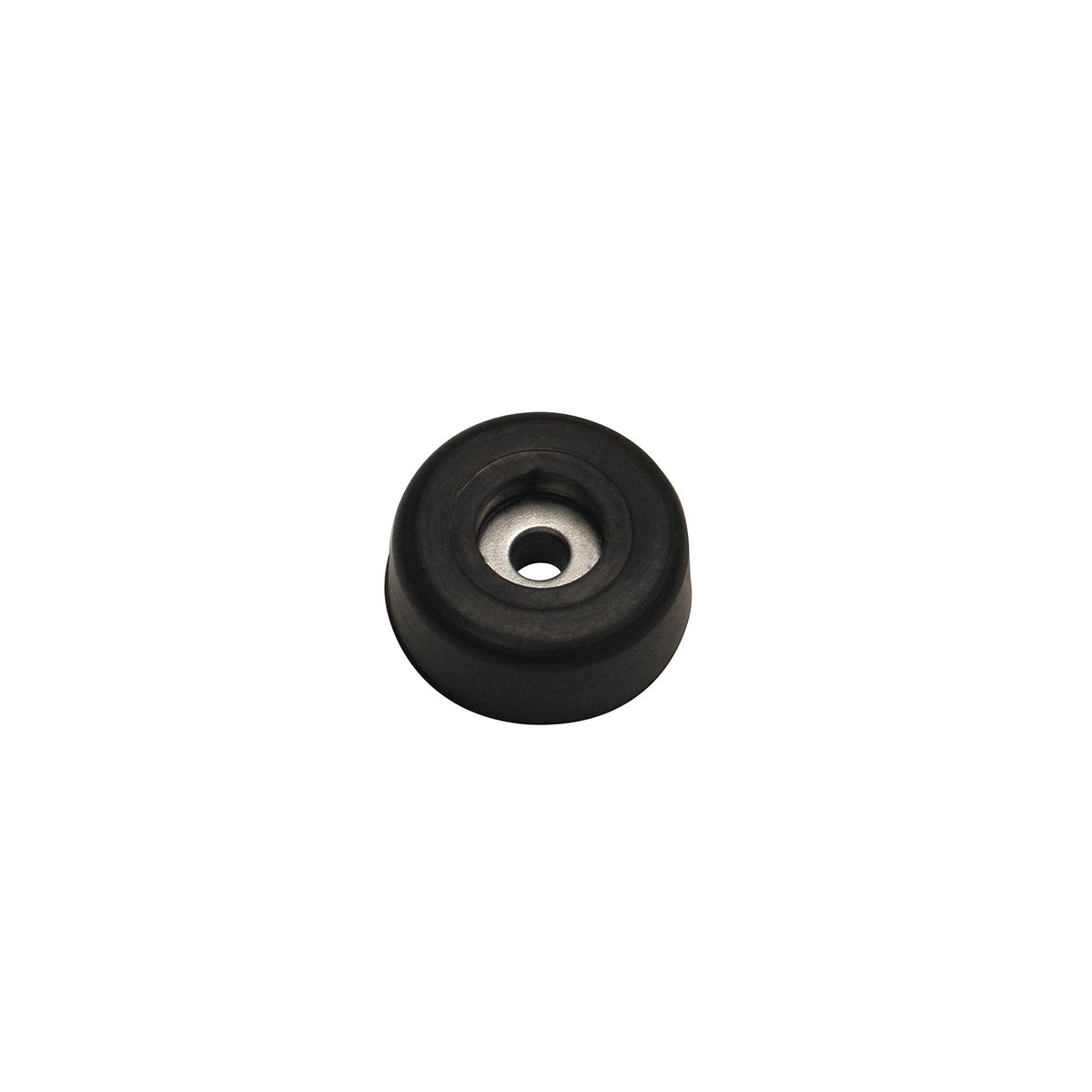 Pata de goma pequeña con arandela de acero Diámetro: 25,4 mm Altura: 10 mm