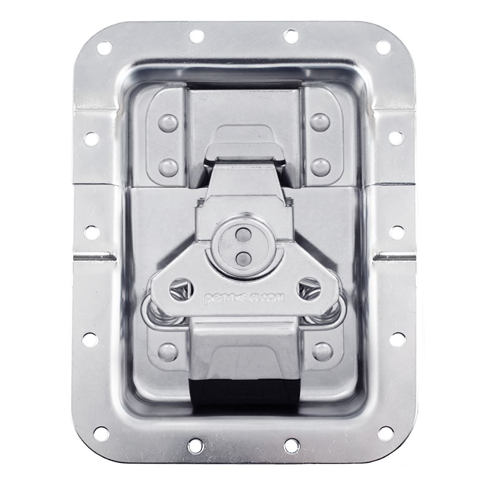 Cierre giratorio de empotrar grande MOL3 de empotrar en plato de acero de 2mm, con profundidad de 16mm, offset de 27mm, 174mmX127mm