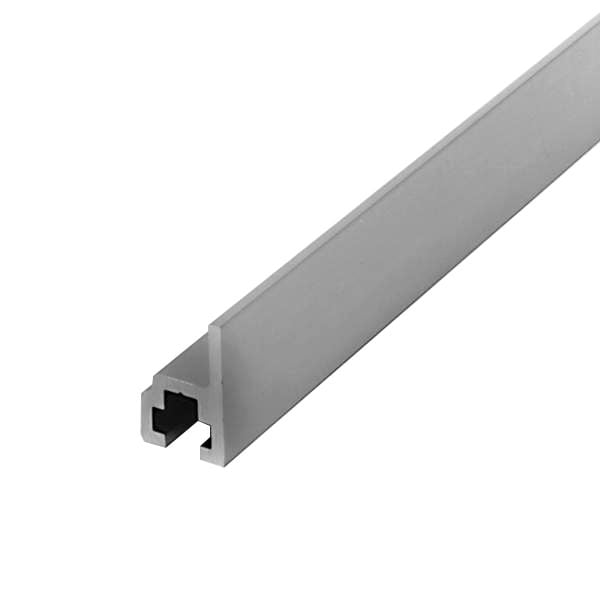 Perfil de aluminio para deslizar, 2mts de largo, incluye 4 tuercas para deslizar