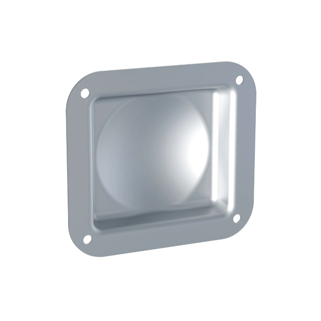 Plato para estibar caja con rodos de no mas de 3" , terminacion zinc
